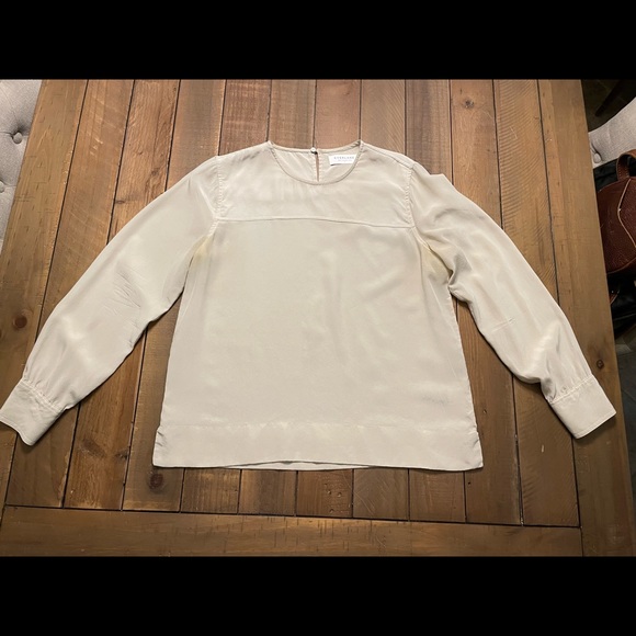 Everlane Silk top in off white - Picture 1 of 9